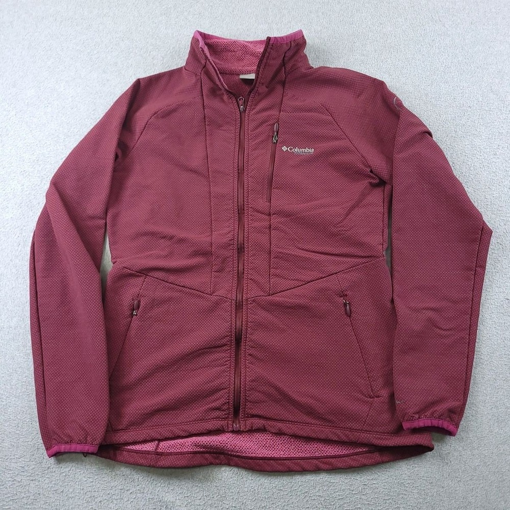 Columbia Jacket Womens Medium Burgundy Titan Trekker Titanium Omni Shield AK2648